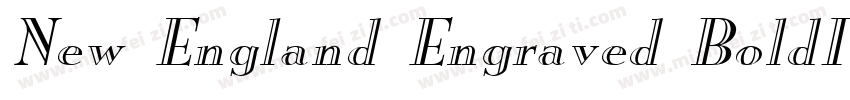 New England Engraved BoldItalic字体转换